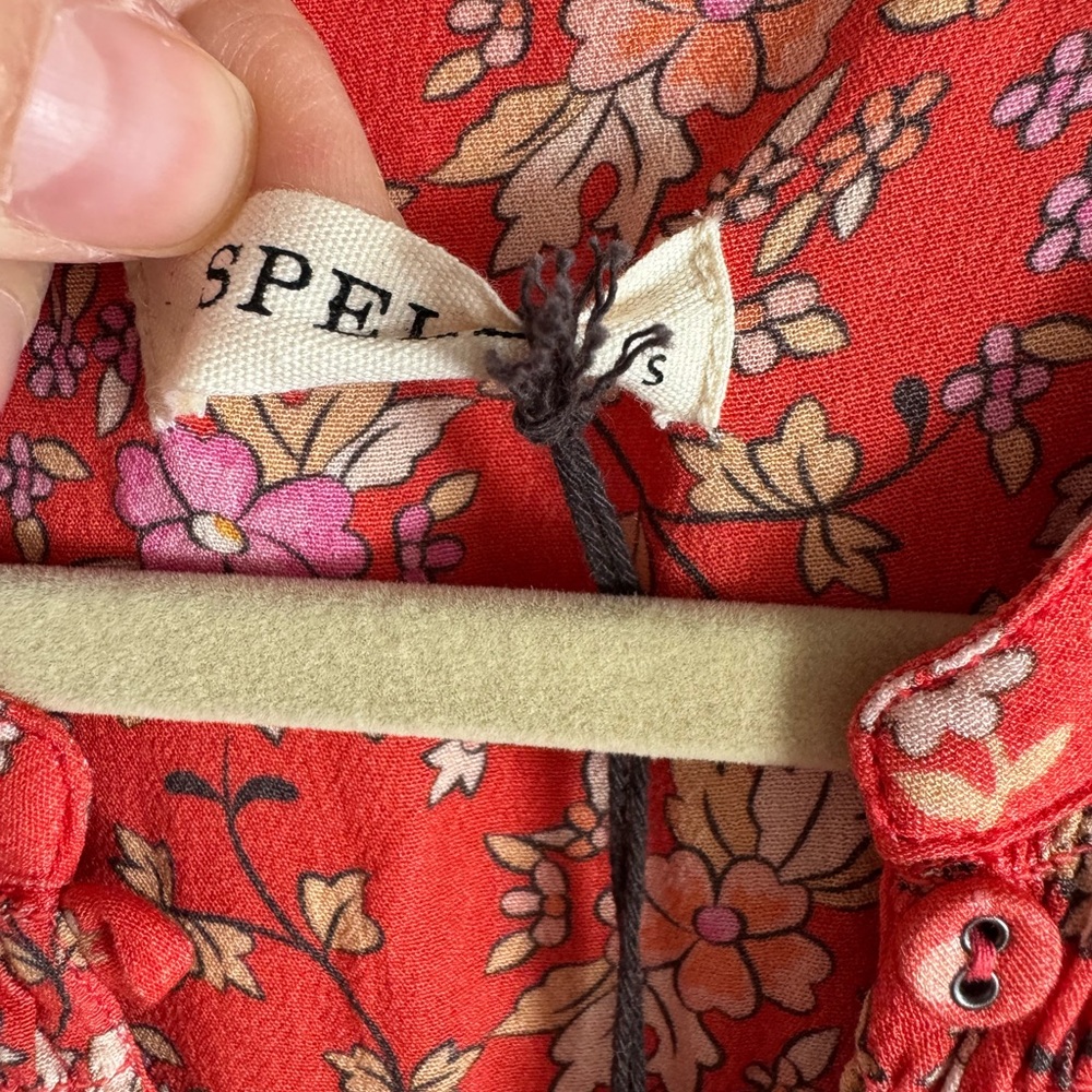 NWT Spell Yellow Rose Gown in Desert Rose - Picture 3 of 12